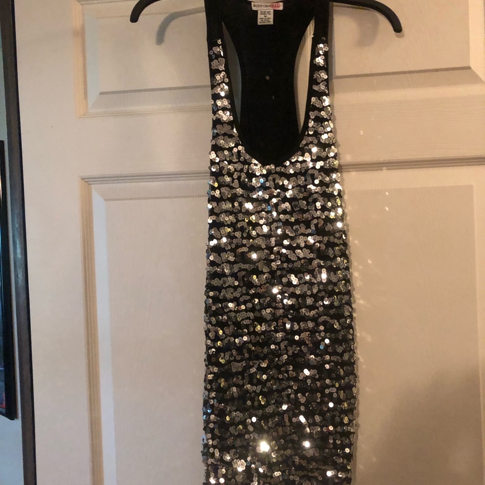 Black Sequin top-Med